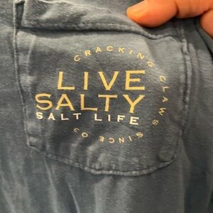 Vintage Salt Life “Live Salty” pocket tee
